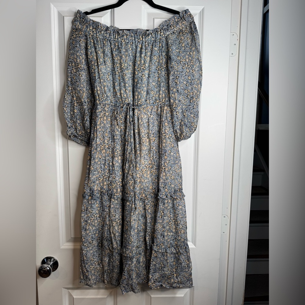 Antropologie - Floral Off-the-Shoulder Dress - Size: 0